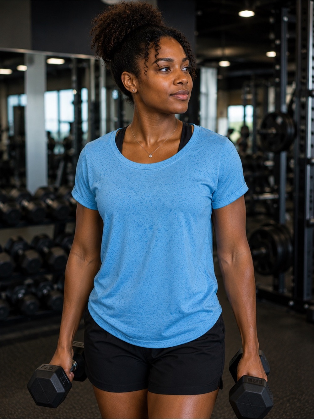 Skechers GOwalk Blue Performance Tee – Size Medium
